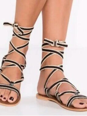 Topshop Hacienda Wraparound Sandals